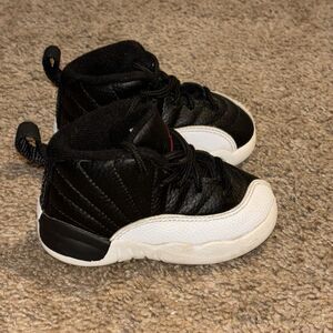 Toddler Air Jordan 12 Retro “Playoff” 850000-006‎ Black/White Size 5C